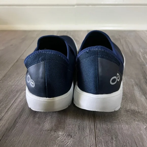 OOFOS Oomg Low Mesh White / Navy ~ US Women’s 9 - Picture 3 of 8